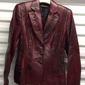 Escada leather jacket